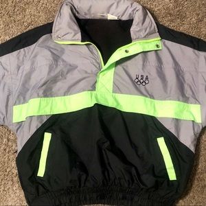 Vintage Olympics pull over jacket.